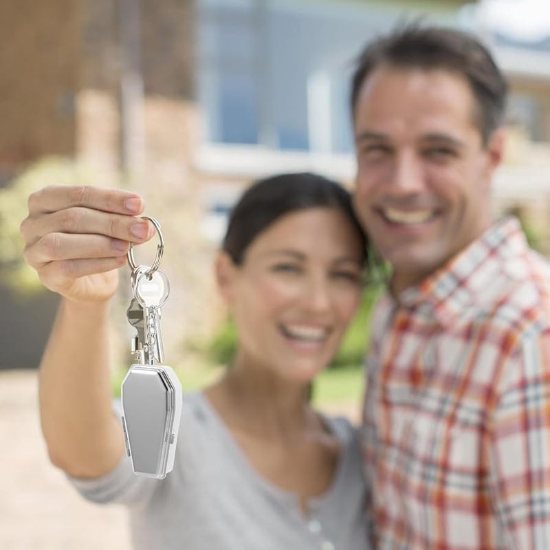 علبة سجائر متنقلة من الصفيح المطلي مع غطاء لسلسلة المفاتيح، إكسسوار للتدخين أثناء السفر والتخييم - Image 5